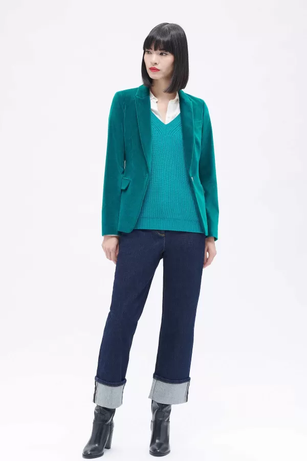 Flash Sale CAROLL Blazer Aurora Femme Bleu Turquoise