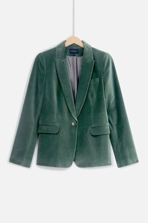 Online CAROLL Blazer Aurora Femme Vert Clair