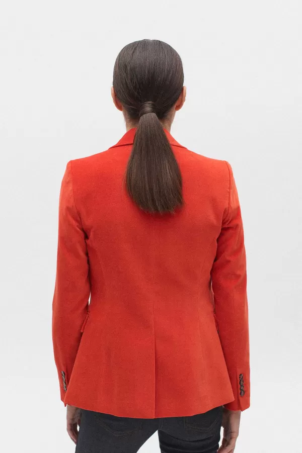 Shop CAROLL Blazer Aurora Femme Orange