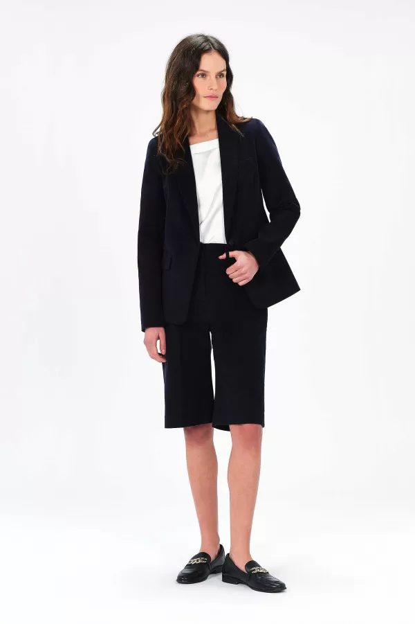 Hot CAROLL Blazer Vauroru Femme Bleu Marine