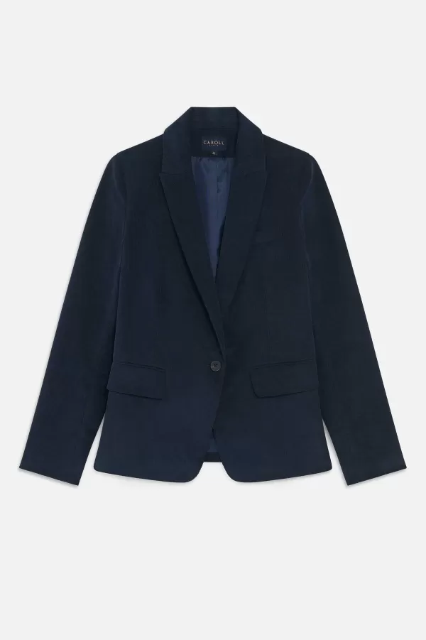 Hot CAROLL Blazer Vauroru Femme Bleu Marine