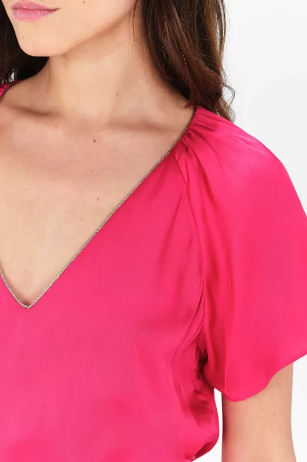 Store CAROLL Blouse Ciman Femme Rose Fushia