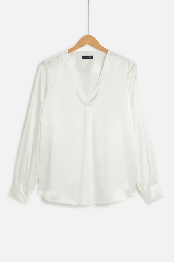 Shop CAROLL Blouse Cmilana2 Femme Ivoire