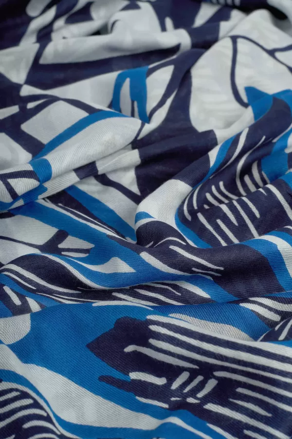 Online CAROLL Foulard Livy Femme Bleu Marine