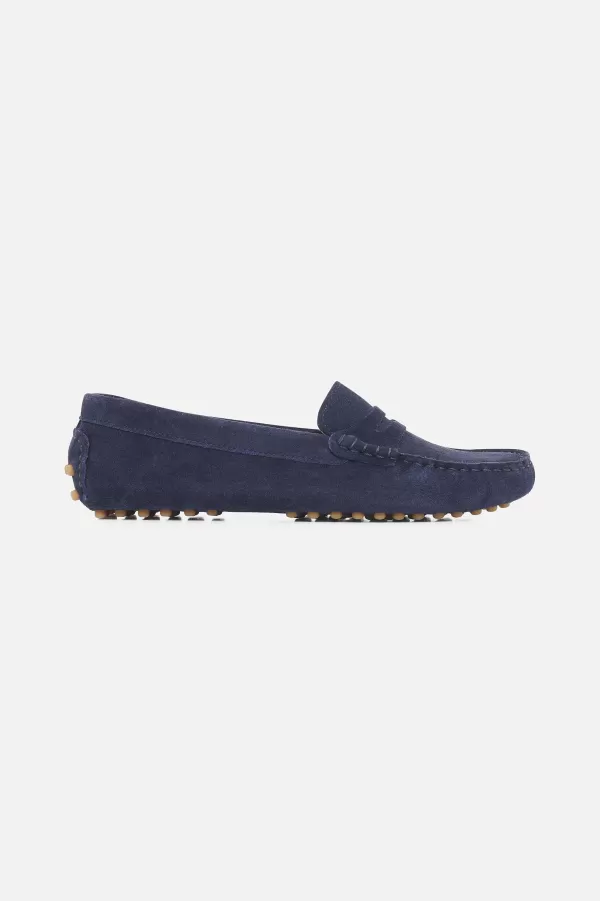 Sale CAROLL Mocassins Stolima 100% Cuir Femme Bleu Marine