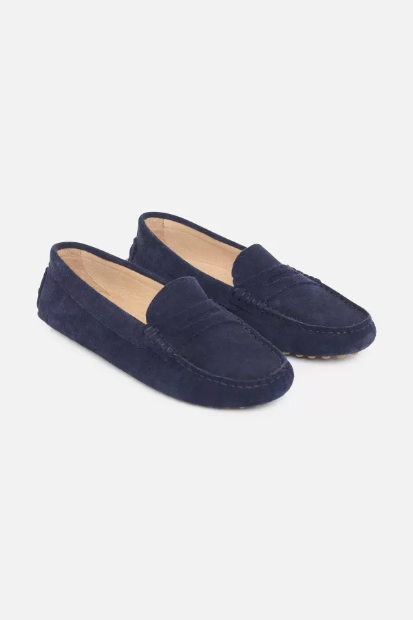 Sale CAROLL Mocassins Stolima 100% Cuir Femme Bleu Marine