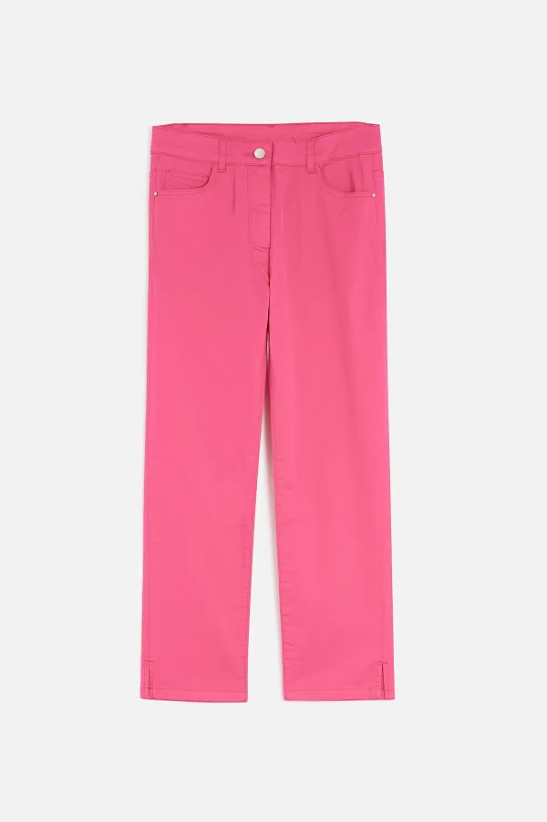 Outlet CAROLL Pantacourt Mason Femme Rose Fushia