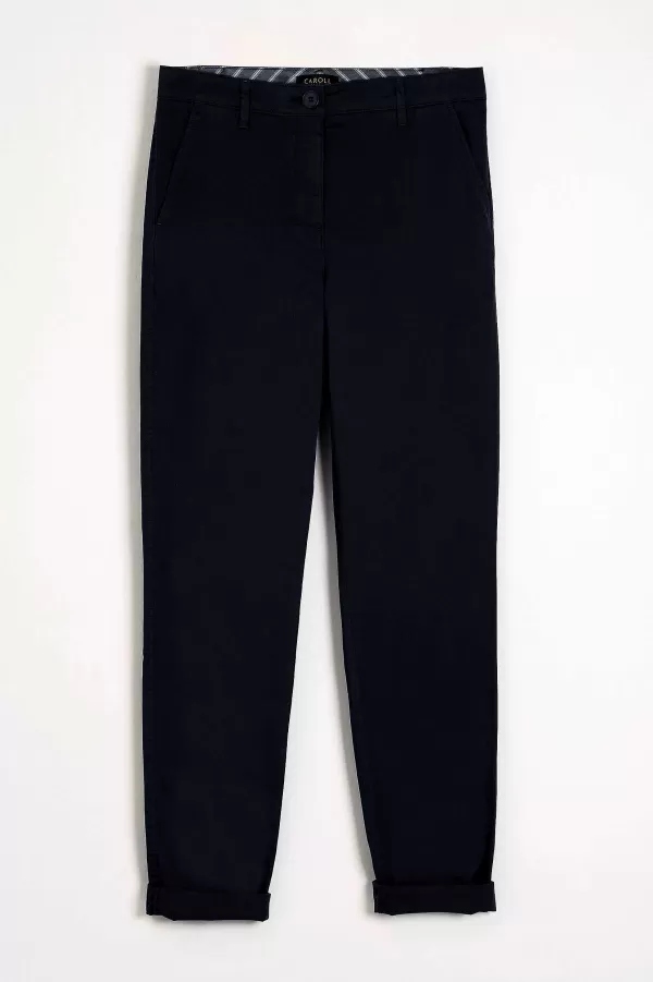 New CAROLL Pantalon Adelmo Femme Noir