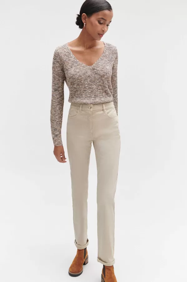 Flash Sale CAROLL Pantalon Droit Darling Femme Beige