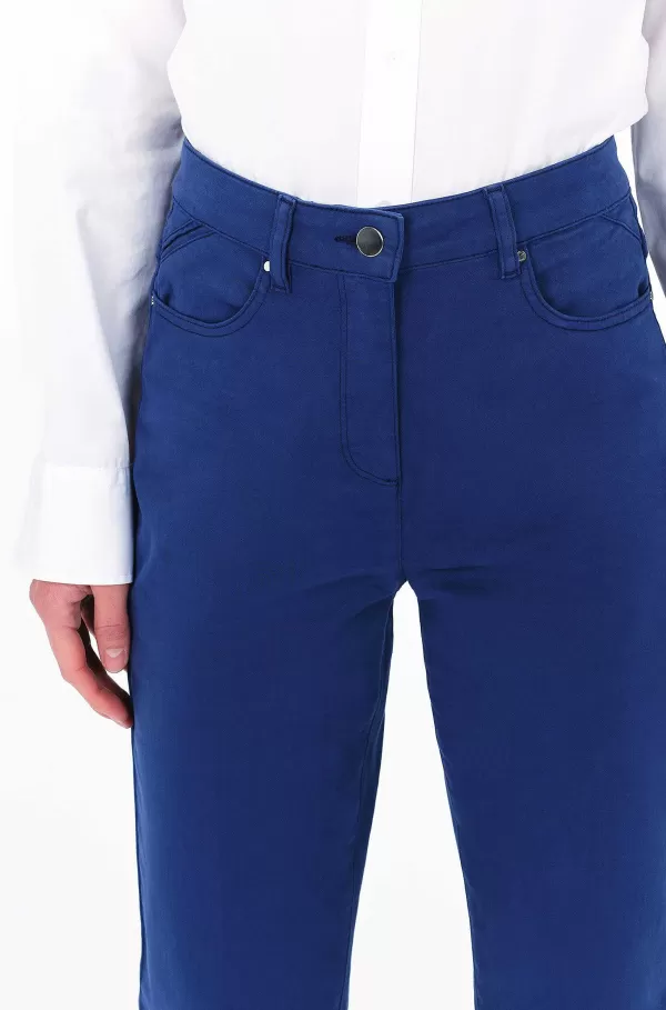 Best Sale CAROLL Pantalon Droit Darling Femme Bleu Marine