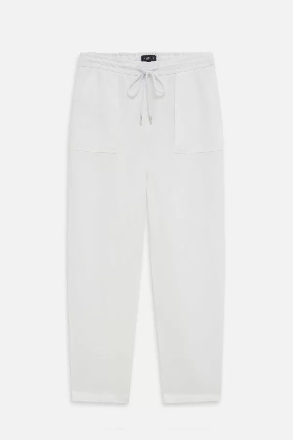 Store CAROLL Pantalon Ignace Femme Blanc