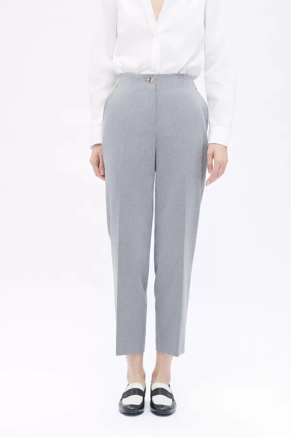 Cheap CAROLL Pantalon Pally Femme Gris Clair