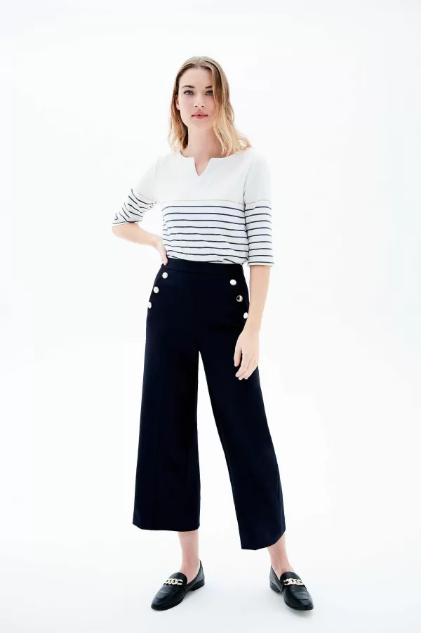 Online CAROLL Pantalon Panina Femme Bleu Marine