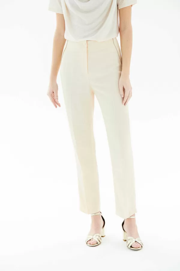 Hot CAROLL Pantalon Parure Femme Creme