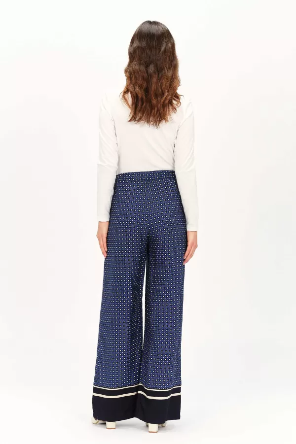 Online CAROLL Pantalon Pimeo Femme Bleu Turquoise