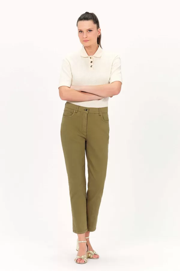 Online CAROLL Pantalon Poppa 2 Femme Vert