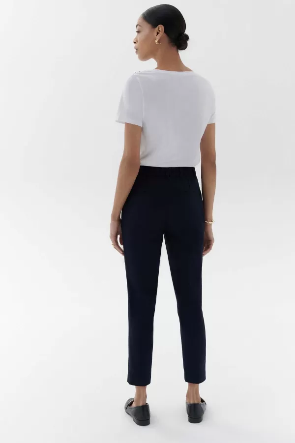 New CAROLL Pantalon Psidiko2 Femme Bleu Marine