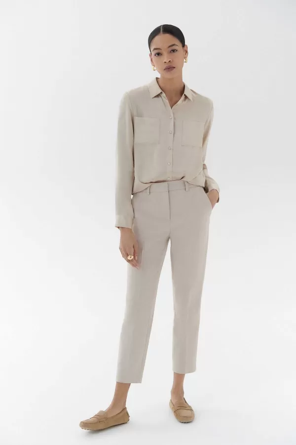 Outlet CAROLL Pantalon Psidiko2 Femme Beige