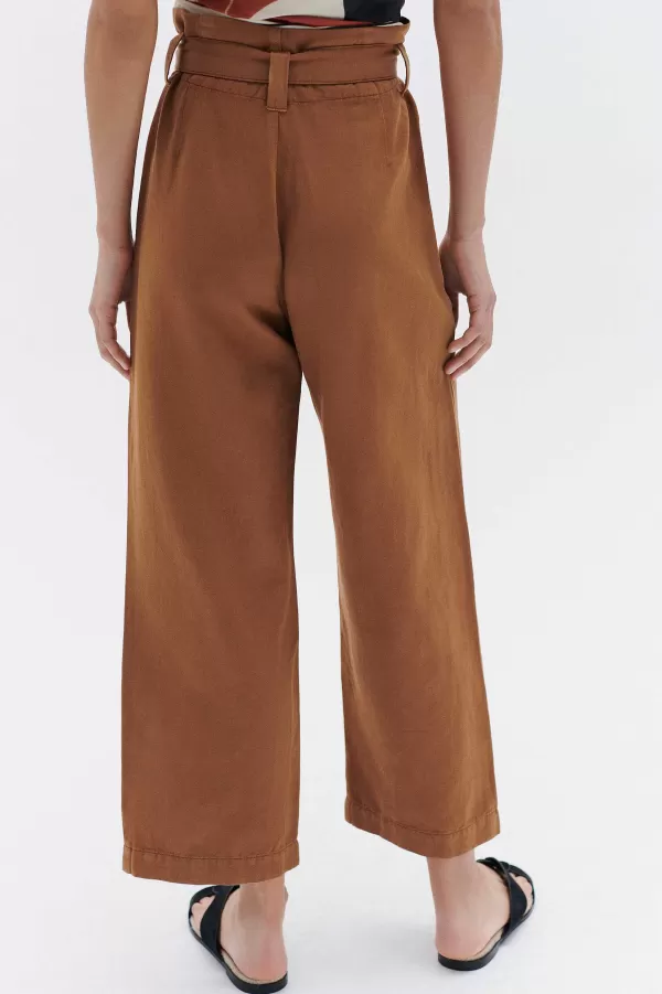 Online CAROLL Pantalon Terra Femme Orange Fonce