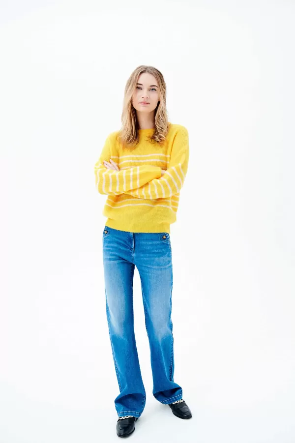 Clearance CAROLL Pull Malwina Femme Jaune