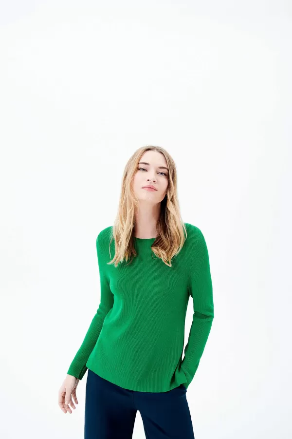 Clearance CAROLL Pull Marin Femme Vert Menthe