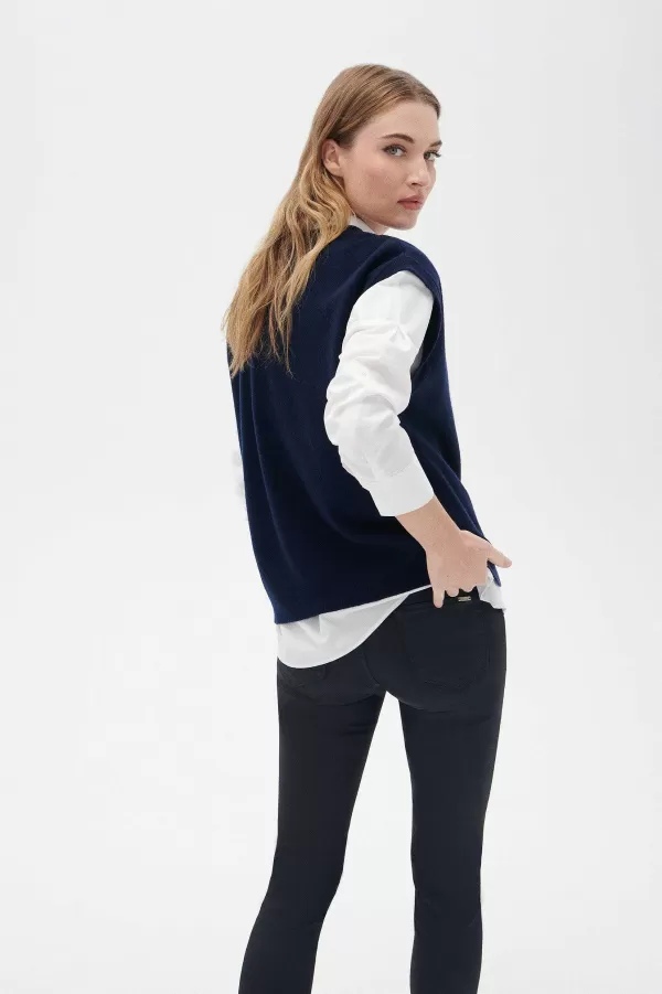 Flash Sale CAROLL Pull Mathilde Femme Bleu Marine