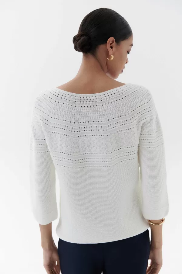 Store CAROLL Pull Mira Femme Blanc