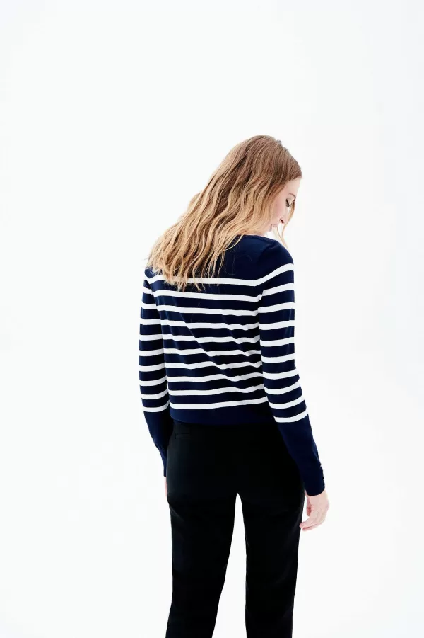 Fashion CAROLL Pull Mjulie Femme Bleu Marine