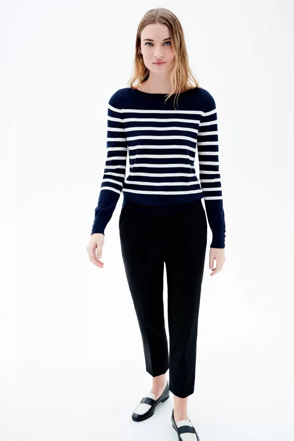 Fashion CAROLL Pull Mjulie Femme Bleu Marine