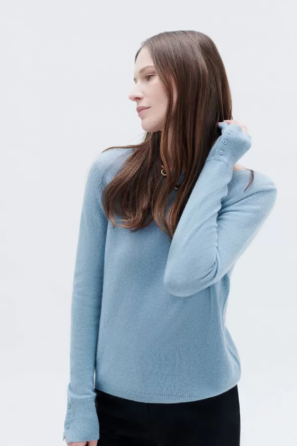 Sale CAROLL Pull Mzoan Femme Bleu Ciel