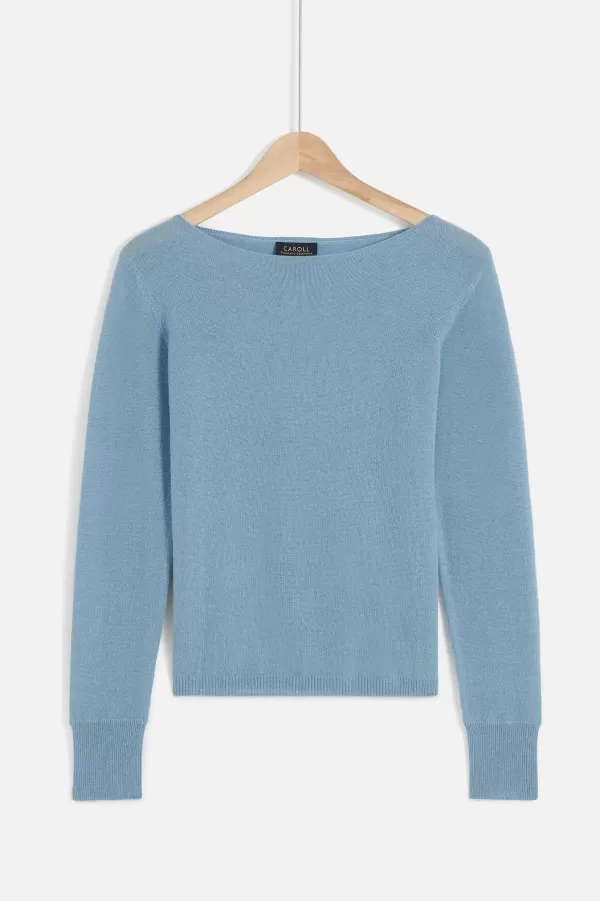 Sale CAROLL Pull Mzoan Femme Bleu Ciel