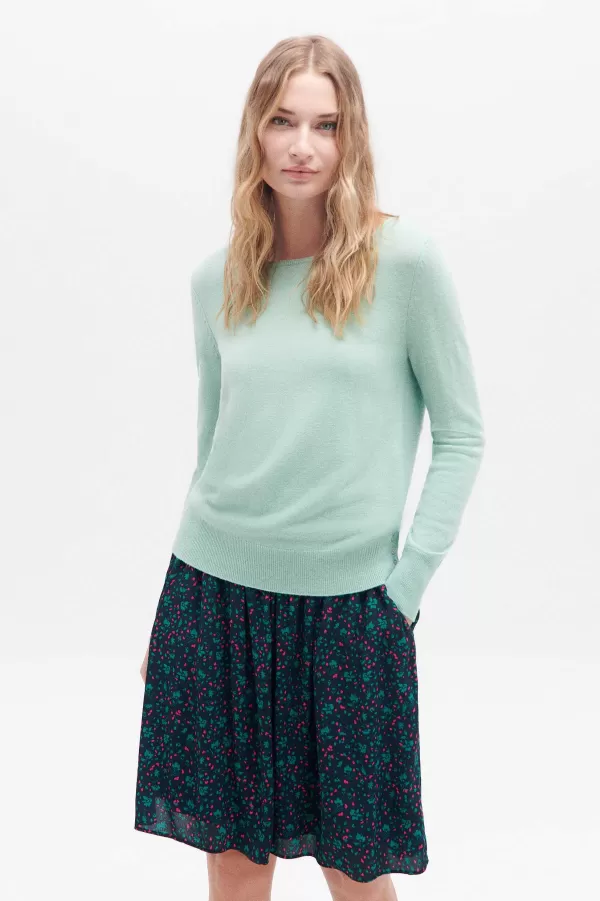 Store CAROLL Pull Sofie Femme Vert Clair