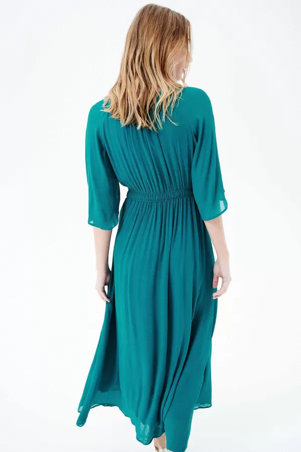 Online CAROLL Robe Regina Femme Bleu Turquoise