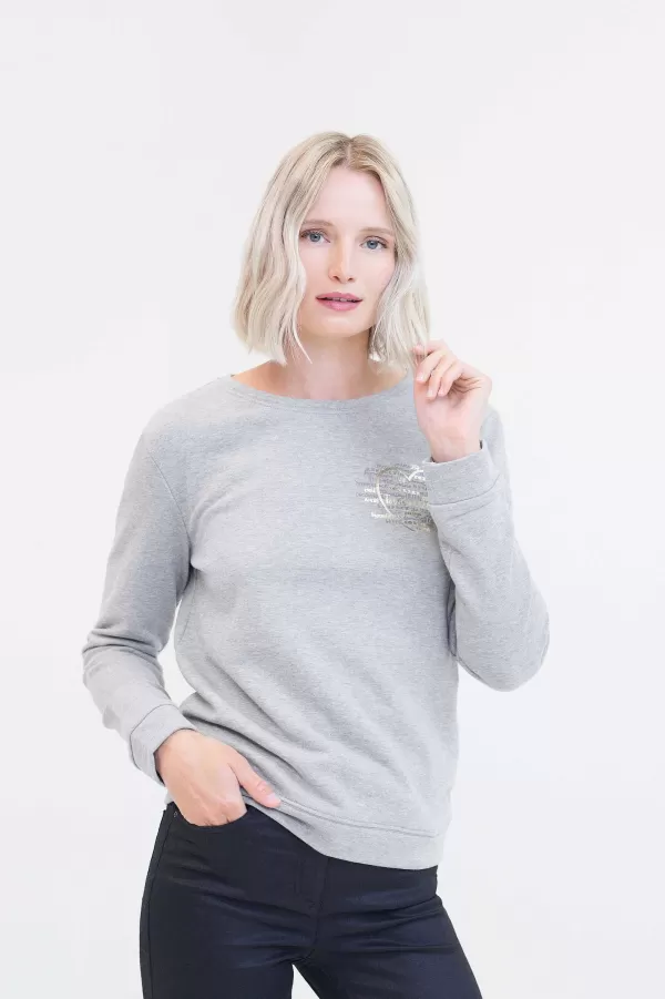 Fashion CAROLL Sweat Ines Femme Gris