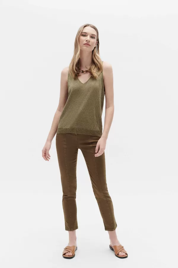 Cheap CAROLL Top Nolwenn Femme Vert Olive