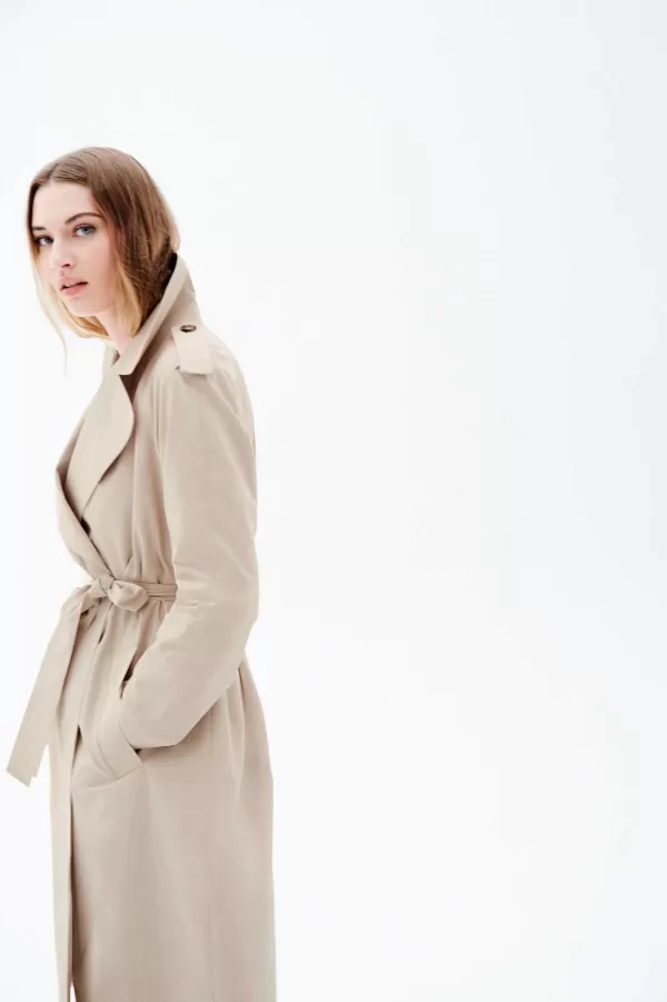 Discount CAROLL Trench Gtramontane Femme Beige