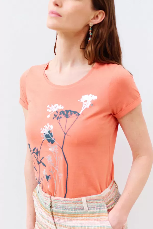 Sale CAROLL T-Shirt Maxine Femme Rose Corail