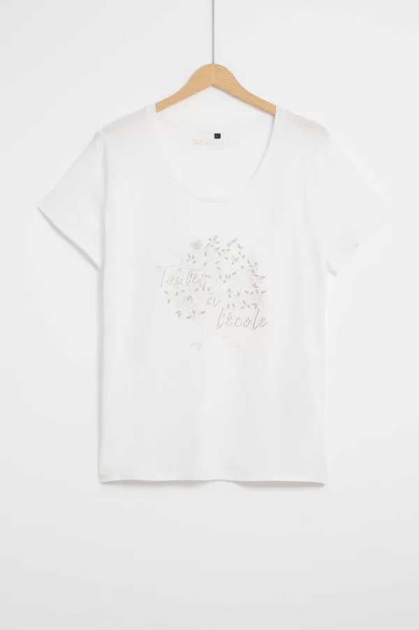 Discount CAROLL T-Shirt Nessa Femme Blanc