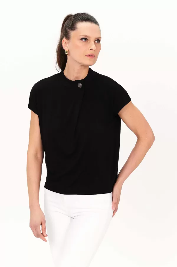 Hot CAROLL T-Shirt Tbijoux Femme Noir