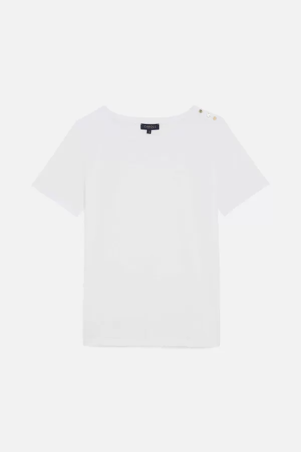 Cheap CAROLL T-Shirt Tjaya Femme Blanc