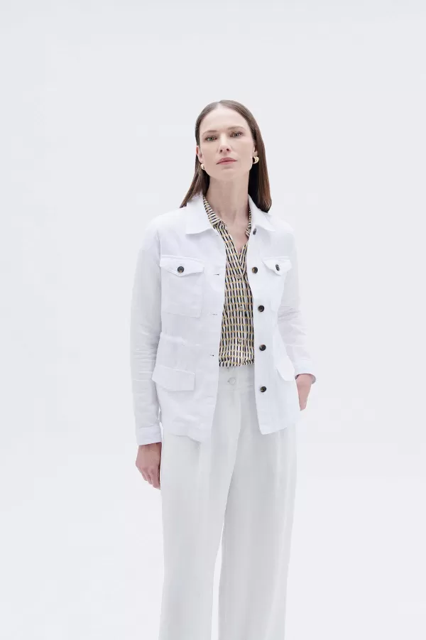 Best CAROLL Veste Grace Femme Blanc