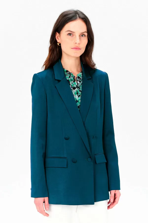 Shop CAROLL Veste Violon Femme Bleu Petrole