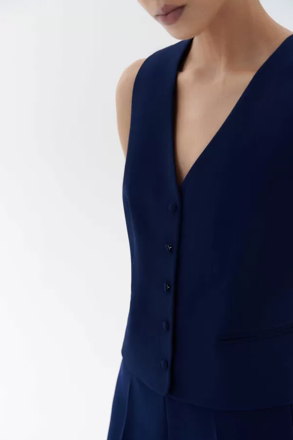 Shop CAROLL Veste Vouglanis Femme Bleu Marine